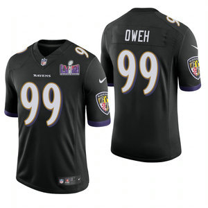 Nike Baltimore Ravens #99 Jayson Oweh Black 2021 NFL Draft Vapor Untouchable Authentic Stitched NFL Jersey