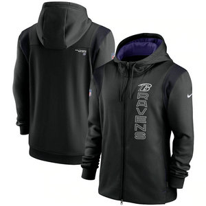 Nike Baltimore Ravens 2021 zipper Hoodie
