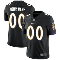Nike Baltimore Ravens Customized Black Limited Vapor Untouchable Authentic Stitched NFL Jerseys