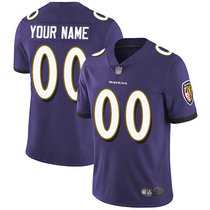 Nike Baltimore Ravens Customized Purple Limited Vapor Untouchable Authentic Stitched NFL Jerseys