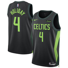 Nike Boston Celtics #4 Jrue Holiday Black 2024-25 City Authentic Stitched NBA Jersey
