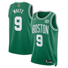 Nike Boston Celtics #9 Derrick White Kelly Green 2024 Finals Stitched Basketball Jersey