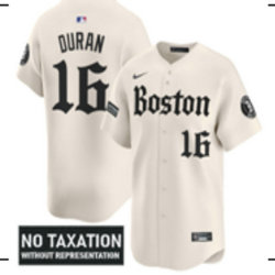 Nike Boston Red Sox #16 Jarren Duran Cream 5(V) City MLB Jersey