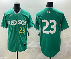 Nike Boston Red Sox #23 Romy Gonzalez (no name) 23 front Green City Jersey