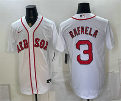 Nike Boston Red Sox #3 Ceddanne Rafaela White Cool Base Stitched Baseball Jersey