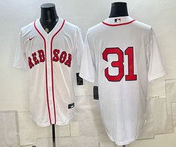 Nike Boston Red Sox #31 Adley Rutschman White no name Stitched Baseball Jersey