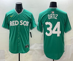 Nike Boston Red Sox #34 David Ortiz Green City Jersey