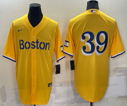 Nike Boston Red Sox #39 Christian Arroyo Gold 2021 City Authentic stitched MLB jersey
