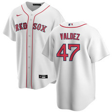 Nike Boston Red Sox #47 Enmanuel Valdez White 2024 Authentic Stitched MLB Jersey