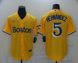 Nike Boston Red Sox #5 Enrique Hernandez 2021 City With Name Game Authentic Stitched MLB Jersey