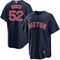 Nike Boston Red Sox #52 Wilyer Abreu Navy 2024 Authentic Stitched MLB Jersey