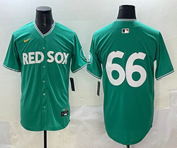 Nike Boston Red Sox #66 Brayan Bello no name Green City Authentic Stitched MLB Jersey