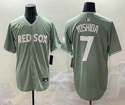 Nike Boston Red Sox #7 Christian Vazquez Green City Stitched MLB Jersey