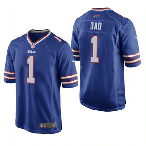 Nike Buffalo Bills #1 Dad Blue 2021 Fathers Day Authentic Stitched NFL Jersey