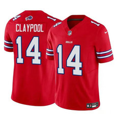 Nike Buffalo Bills #14 Chase Claypool Red 2023 F.U.S.E. Football Stitched Jersey
