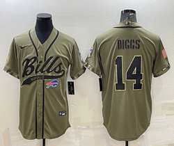Nike Buffalo Bills #14 Stefon Diggs 2022 Salute To Service Joint baseball jersey