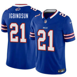 Nike Buffalo Bills #21 Davison Igbinosun Blue 2026 Draft Authentic Stitched NFL Jersey