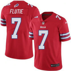 Nike Buffalo Bills #7 Doug Flutie Red Vapor Untouchable Authentic Stitched NFL Jersey