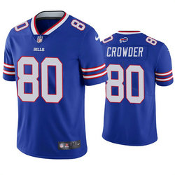 Nike Buffalo Bills #80 Jamison Crowder Blue Vapor Untouchable Authentic Stitched NFL Jersey