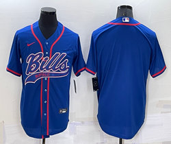Nike Buffalo Bills Blank Joint adults Blue Authentic Stitched baseball jersey