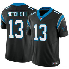 Nike Carolina Panthers #13 John Metchie III Black 2026 Draft Stitched Football Jersey