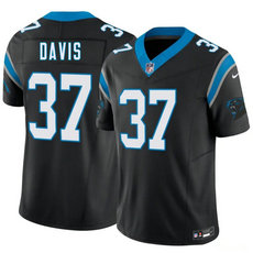 Nike Carolina Panthers #37 Miles Davis Black 2026 Draft Stitched Football Jersey
