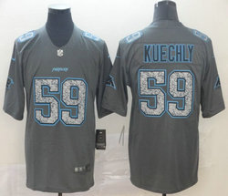 Nike Carolina Panthers #59 Luke Kuechly Gray Fashion Static Limited Authentic Stitched NFL Jersey
