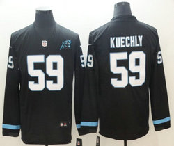 Nike Carolina Panthers #59 Luke Kuechly black Long sleeve Limited Authentic Stitched NFL Jersey