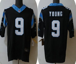 Nike Carolina Panthers #9 Bryce Young Black 2023 F.U.S.E Authentic Stitched NFL Jersey