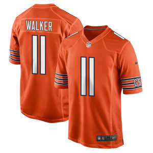 Nike Chicago Bears #11 P.J. Walker Orange Vapor Untouchable Authentic Stitched NFL Jersey