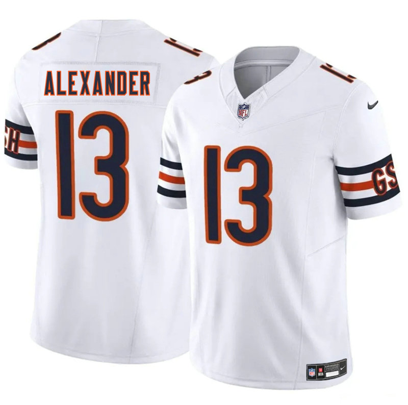 Nike Chicago Bears #13 Maurice Alexander White Vapor Untouchable Authentic Stitched NFL Jersey