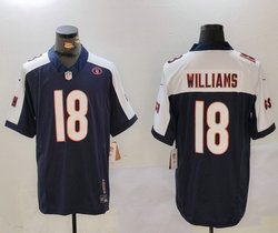Nike Chicago Bears #18 Caleb Williams Blue Thanksgiving 3(III) Authentic Stitched NFL jersey