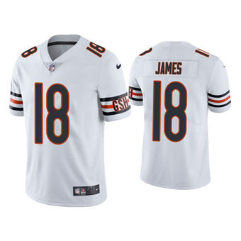 Nike Chicago Bears #18 Jesse James White Vapor untouchable Authentic Stitched NFL Jersey