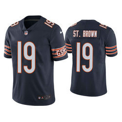 Nike Chicago Bears #19 Equanimeous St. Brown Navy Vapor Untouchable Authentic Stitched NFL Jersey