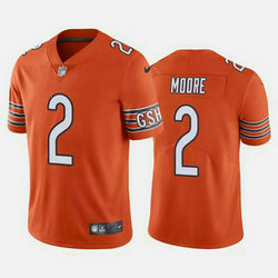 Nike Chicago Bears #2 D.J. Moore Orange Vapor Untouchable Limited Authentic Stitched NFL Jersey