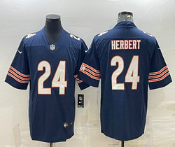 Nike Chicago Bears #24 Khalil Herbert Navy Vapor Untouchable Authentic Stitched NFL Jersey