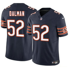 Nike Chicago Bears #52 Drew Dalman Navy Vapor Untouchable Authentic Stitched NFL Jersey