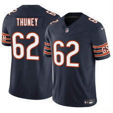 Nike Chicago Bears #62 Joe Thuney Navy Vapor Untouchable Authentic Stitched NFL Jersey