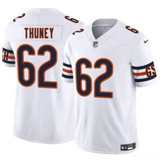 Nike Chicago Bears #62 Joe Thuney White Vapor Untouchable Authentic Stitched NFL Jersey