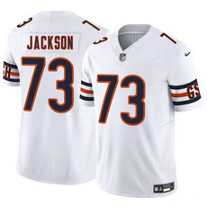 Nike Chicago Bears #73 Jonah Jackson White Vapor Untouchable Authentic Stitched NFL Jersey