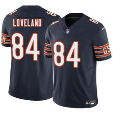 Nike Chicago Bears #84 Colston Loveland 2025 Draft Navy Stitched NFL Jersey