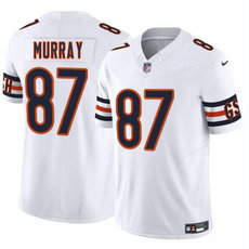 Nike Chicago Bears #87 Jordan Murray White Vapor Untouchable Authentic Stitched NFL Jersey