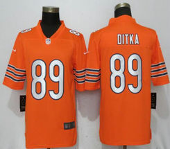 Nike Chicago Bears #89 Mike Ditka Orange Vapor Untouchable Authentic stitched NFL jersey
