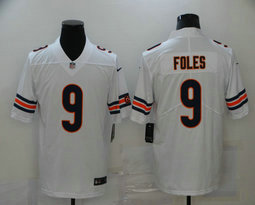 Nike Chicago Bears #9 Nick Foles White Vapor Untouchable Authentic stitched NFL jersey