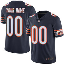 Nike Chicago Bears Customized Blue Limited Vapor Untouchable Authentic Stitched NFL Jerseys