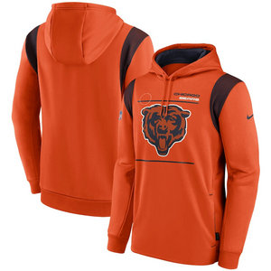 Nike Chicago Bears Orange Pullover Hoodie