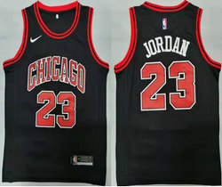 Nike Chicago Bulls #23 Michael Jordan Black Authentic Stitched NBA jersey