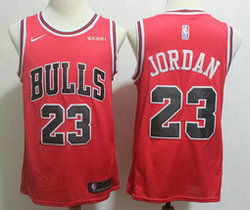 Nike Chicago Bulls #23 Michael Jordan Red Game With With Advertising Authentic Stitched NBA jerseys