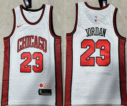Nike Chicago Bulls #23 Michael Jordan White 2022-23 Authentic Stitched NBA jersey