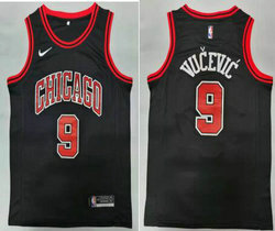Nike Chicago Bulls #9 Nikola Vucevic Black Authentic Stitched NBA jersey